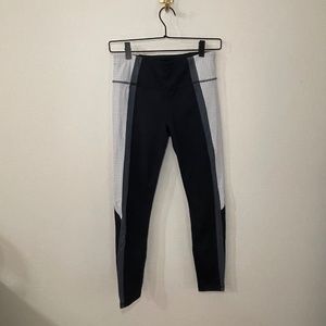 Athleta Leggings Women's SM Blue White Colorblock Contender Performance Active